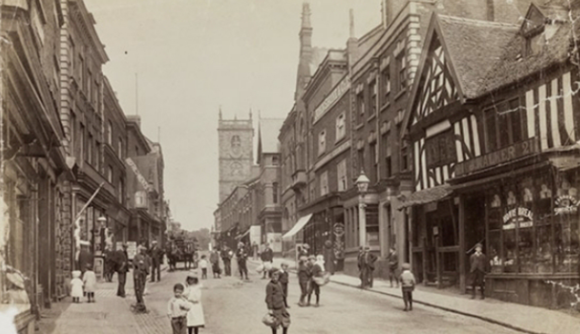 Old high street Whitchurch